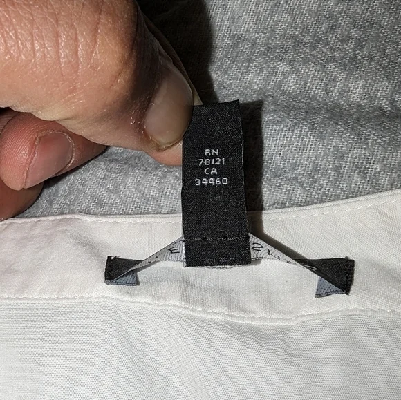 Eileen Fisher Mandarin Long Lawn Shirt Petite Small sp off White Cream Stretch - Picture 7 of 8